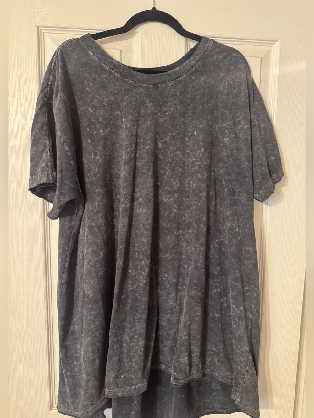 FP Movement by Free People Washed Charcoal Short-Sleeve Tunic